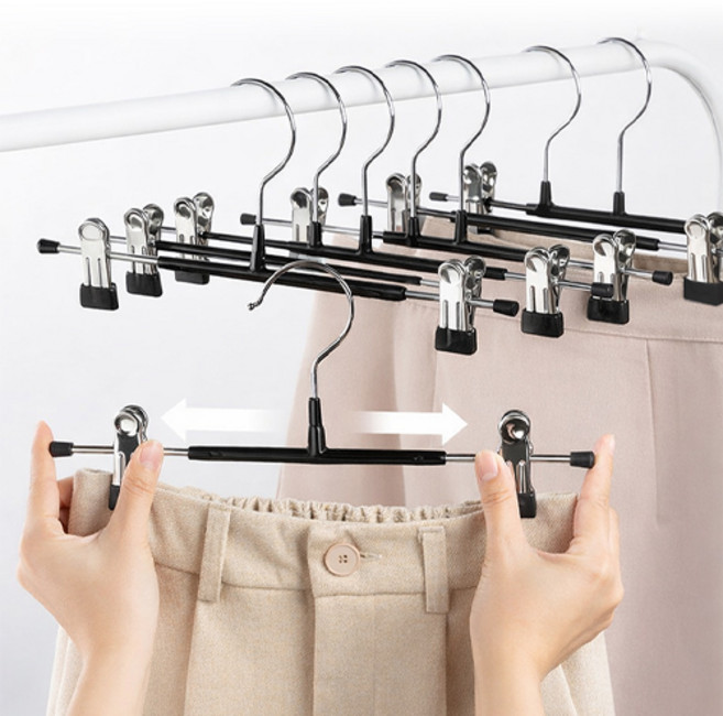 그리에티 홈 논슬립 회전형 코팅 치바지걸이, 블랙, 30개