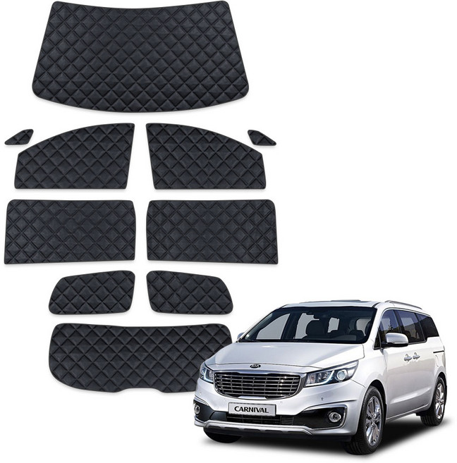 루젠 올뉴카니발 차박커튼 캠핑 암막 햇빛가리개, 모던블랙, 1세트