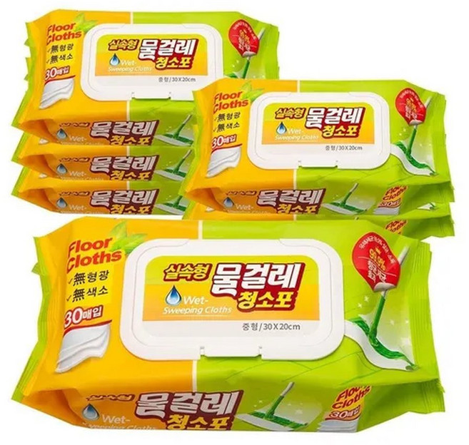 형 물걸레 청소포(30매입)(중형) x 국산, 30개