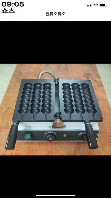 홍콩 에그 와플 메이커 카페 220v 2구 기본형, 전기 꼬치 기계 7구