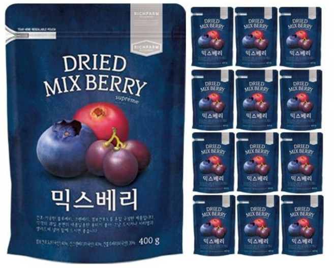 팜너트믹스베리400g 13팩, 13개