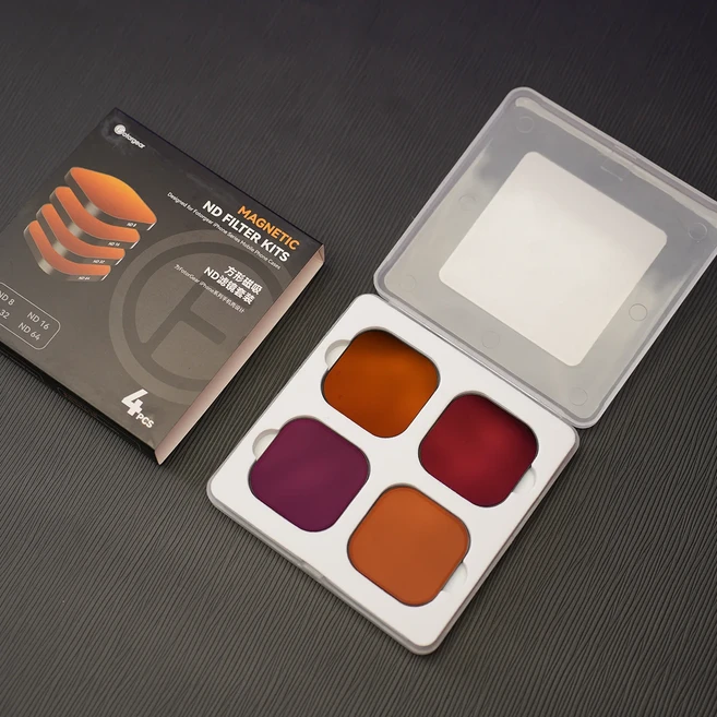 Fotorgear Square 자기 ND 필터 키트 ND8/16/32/64 iPhone 시리즈 케이지 금속 전화, 01 ND Filter Kit