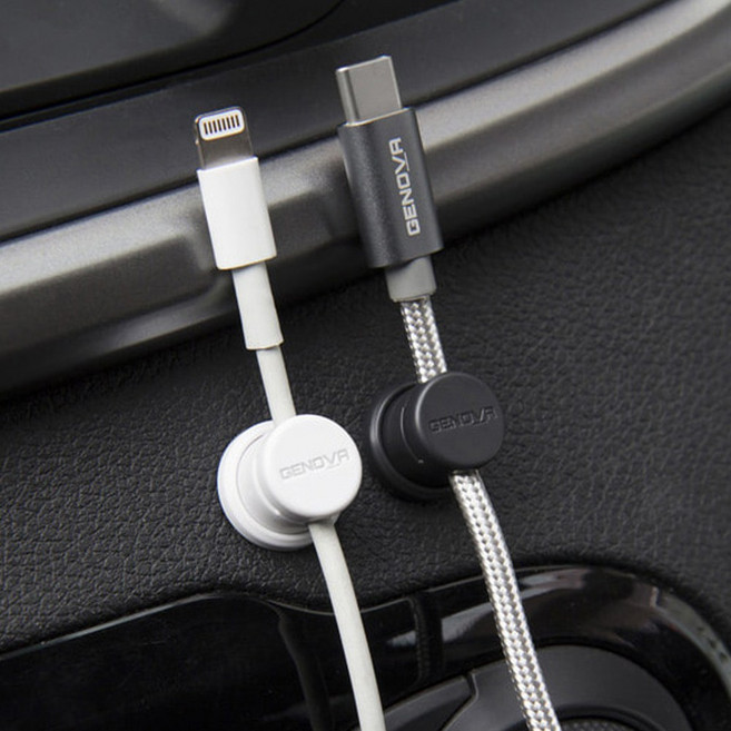 제노바 스마트 케이블 자석홀더 (4P), 화이트, 4개