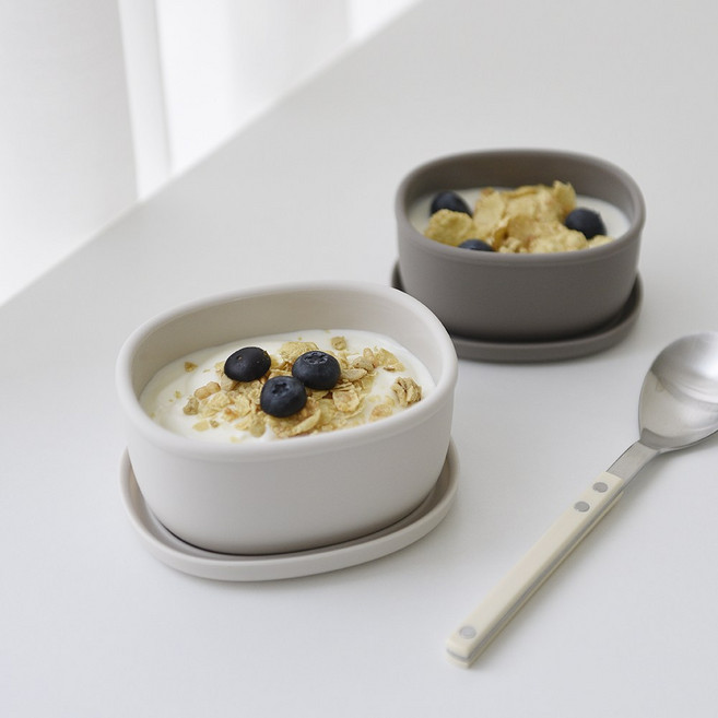 히어키친 믿을 수 있는 국산 실리콘 밀폐 용기 300ml 2colors, 크림, 1개