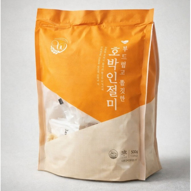 창억 은은한달콤함이매력적인 호박인절미 (50gx10개) 개별포장으로보관및휴대가간편 가벼운아침 든든한간식으로제격, 1개, 500g