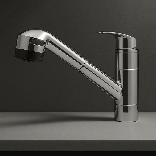 국내산 케이앤씨 원홀 싱크대 수전 주방 세트 자바라 수도꼭지 KN-1005, 1개