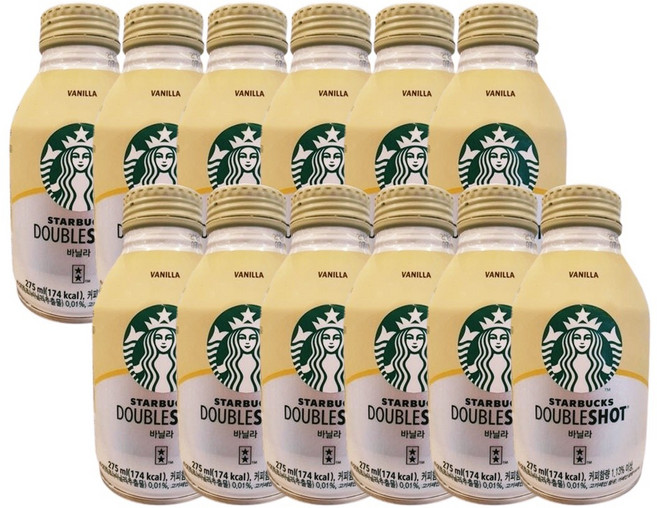 [올쇼유]스타벅스 더블샷 바닐라, 275ml, 12개