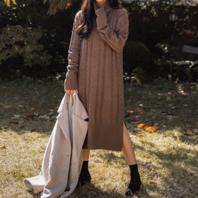 엔비룩 볼드꽈배기원피스