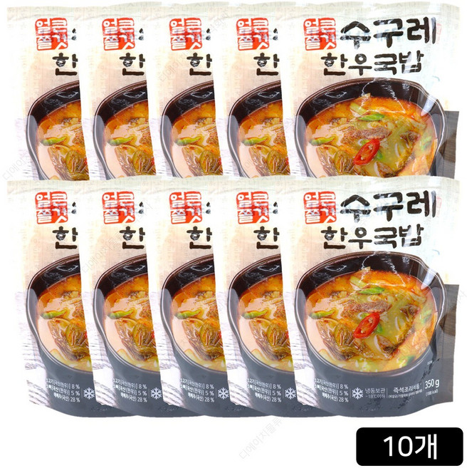 [조선장금이] 얼큰쫄깃수구레 한우국밥 10팩 원산지 : 기본정보 참조 >