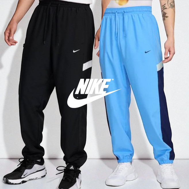 국내매장판 나이키 남자 농구 바지 운동 우븐 팬츠 드라이핏 경량 트레이닝 여름 블랙