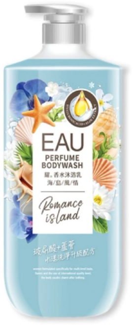 EAU 香水沐浴乳 海島風情, 1瓶, 1000ml