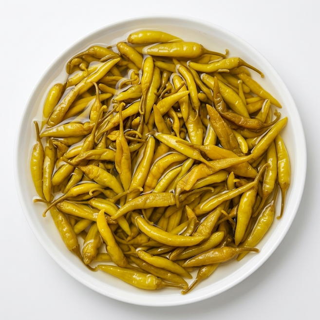 또밥찬 염장 고추 1kg 초절임고추 동치미 다진고추 고추무침 절임 장아찌 삭힌, 1개