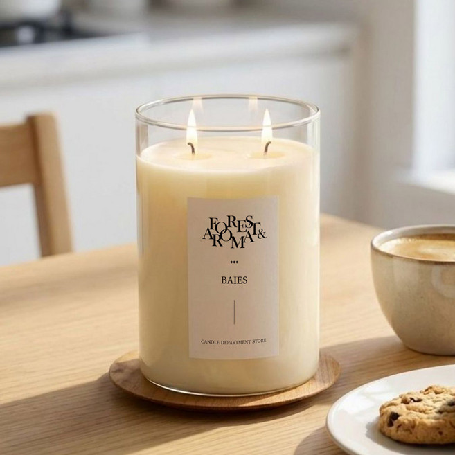 수제 핸드메이드 특 대왕 캔들 1000g / 대용량 향초 냄새제거 실내방향, 가든파티, 1개