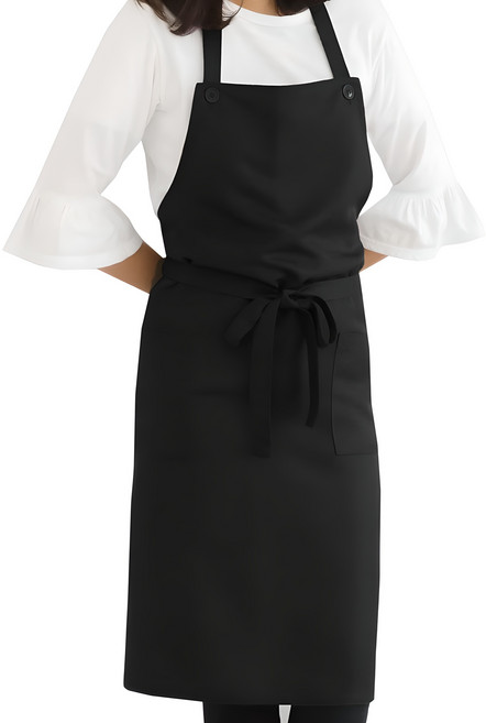 디지지 슬림핏 롱 방수 앞치마, 블랙, 2개