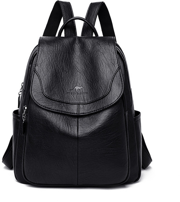 리치모리 클래식 가죽 여성 백팩