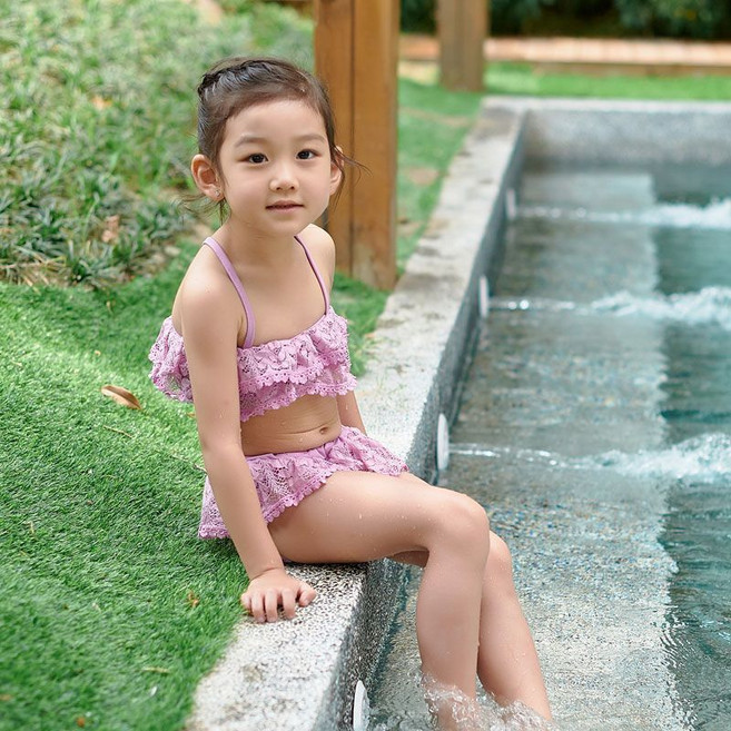 女童泳衣 寶寶分體比基尼 兒童泳裝
