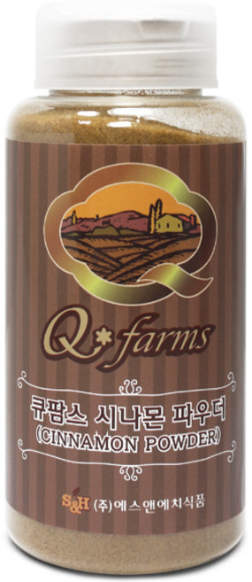 기타 큐팜스 시나몬 토핑용 파우더 180g cinamon 계피 토핑 카푸치노 음료, 1개입, 1개