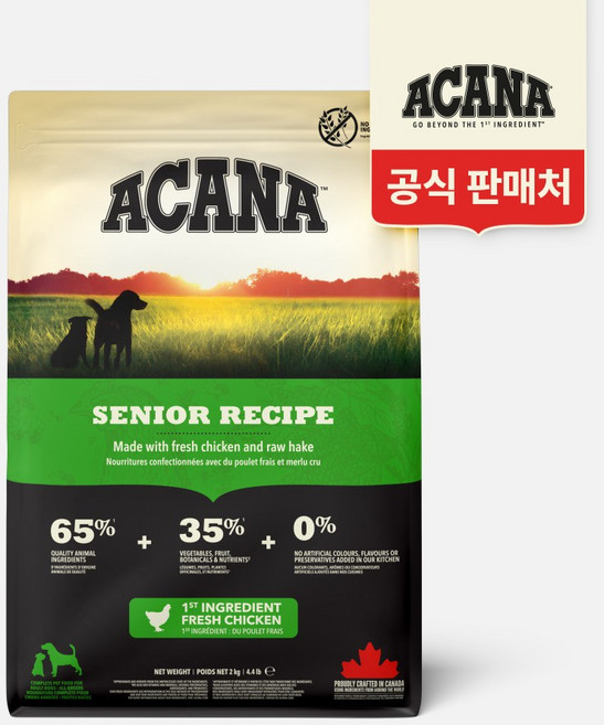 아카나 시니어 독, 1개, 2kg