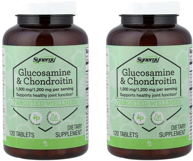 비타코스트 시너지 글루코사민 & 콘드로이친 Vitacost Synergy® Glucosamine & Chondroitin 120정, 2개 - 쿠팡