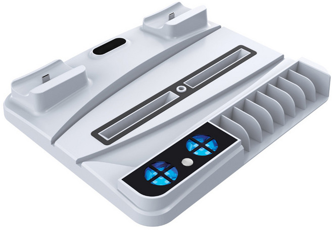 PS5 DE/UHD 호스트 다기능 충전 냉각 팬 기반 게임 디스크 스토리지 용