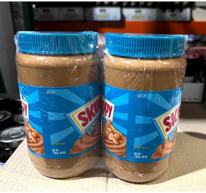 SKIPPY 花生醬 (滑順口感) 1.36公斤 X 2瓶入, 1.36kg, 2個