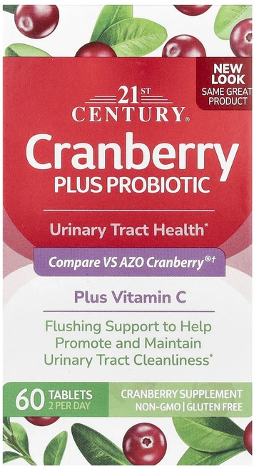 21st Century 크랜베리 플러스 프로바이오틱 60정, 21st Century 크랜베리 플러..., 1개 - 쿠팡
