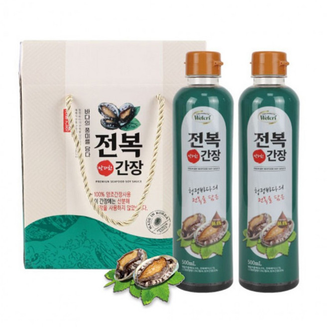 [행복사이소]전복간장 500ml x 2p, 1개, 1g