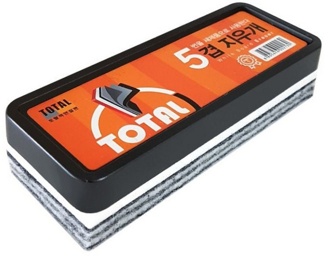 토탈 5겹 뜯어쓰는 화이트보드 지우개 1개 칠판 보드 클리너 학원 사무용품 보드클리너