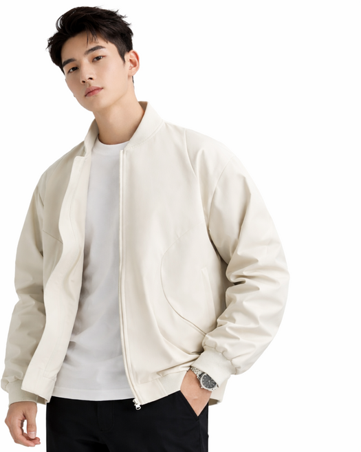 스타일닥터 남성 봄가을 미니멀 집업 블루종 자켓 캐주얼 아우터