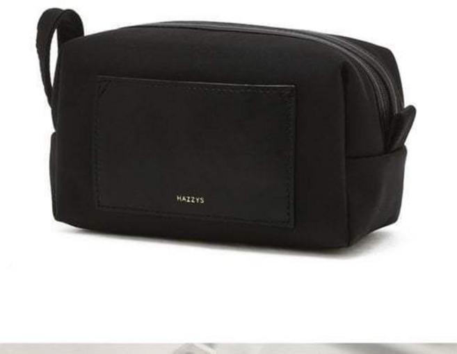 [국내백화점] 헤지스 [라잇백] 블랙 포켓 나일론 파우치 H 크로스백 숄더백