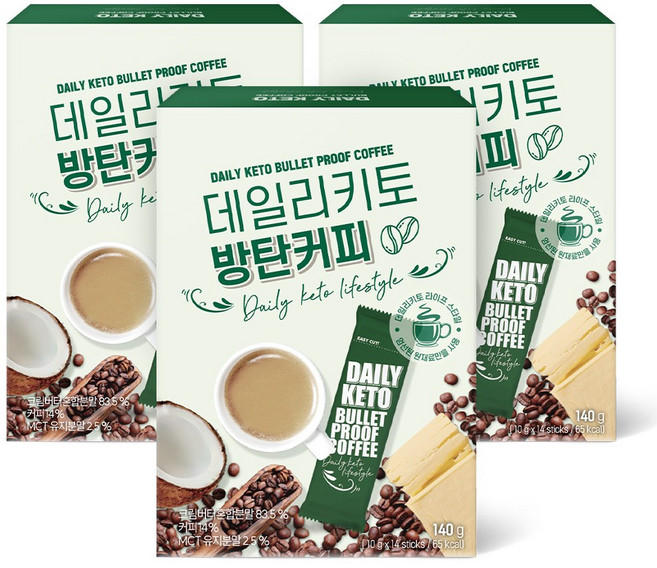데일리키토 방탄커피, 10g, 14개입, 3개