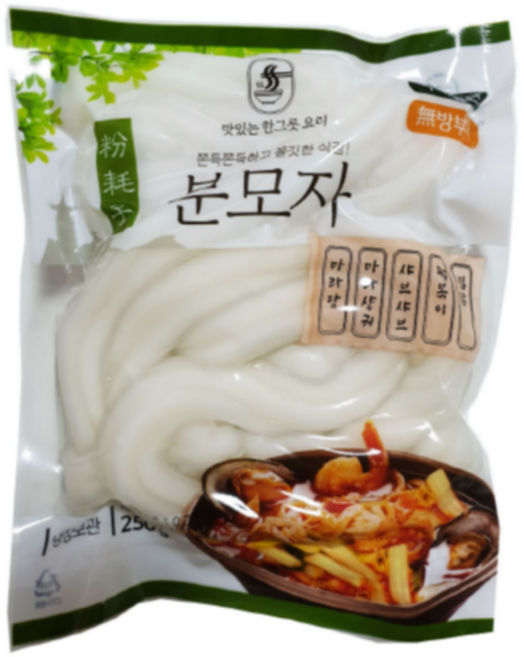 (농부마을 콩사랑)다원 원형분모자 굵은일자형 냉장면, 250g, 16개