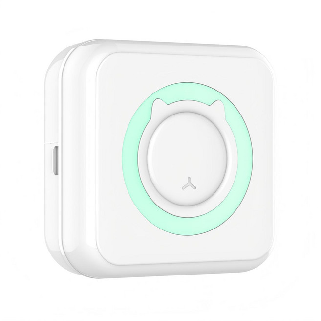 열감지 프린터 무잉크 고속 출력 휴대용 프린터, 1개, RM-초록색