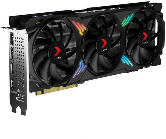 PNY 지포스 RTX™ 4070 슈퍼 12GB 버토™ 오버클럭 듀얼 팬 그래픽 카드 DLSS 3 NVIDIA SFF-레디 192비트 GDDR6X PCIe 4.0 HDMI디스플레, Triple Fan ARGB OC, 1개