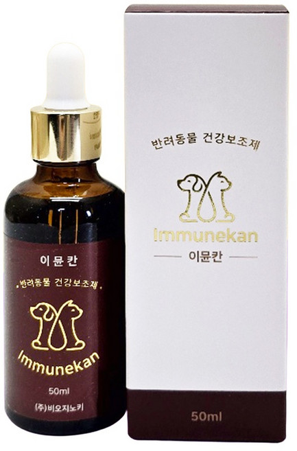 이뮨칸 베타글루칸 50ml 강아지고양이 영양제 면역력 아토피 간, 1개