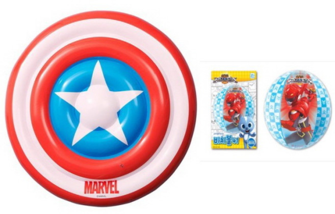 마블 캡틴아메리카 매트 튜브 180cm + 비치볼 당일발송 대형 튜브 파도타기 튜브 어린이 생일 선물 선물 추천 크리스마스 선물, 1개