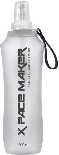 제로그램 소프트 물병 경량 워터보틀 러닝 마라톤 플라스크, 1개, 500ml, 화이트