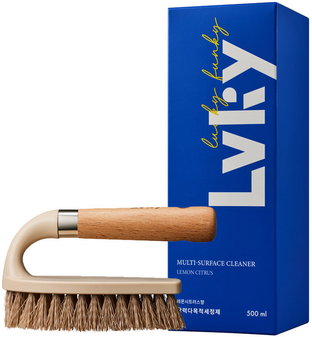 라키 강력 다목적 세제 500ml + 청소솔 세트 욕실 주방 찌든때 물때 제거, 1개