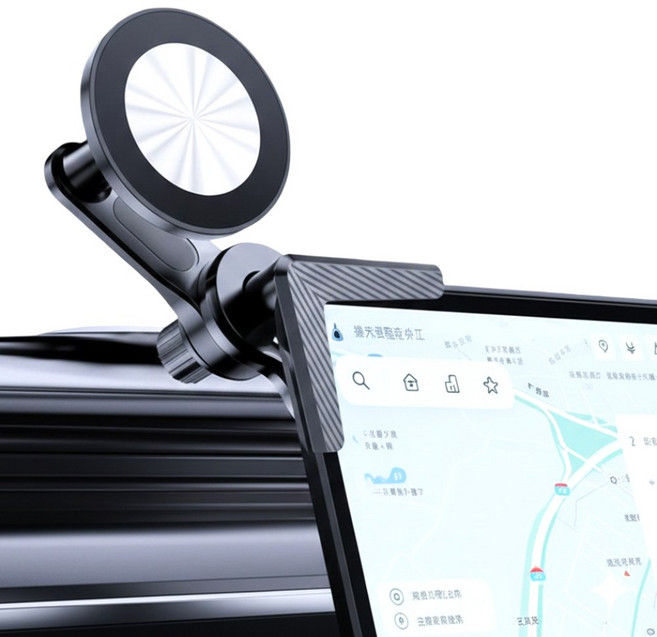 카라몰리 차량용 핸드폰 거치대 모니터 맥세이프 호환, 블랙, 1개