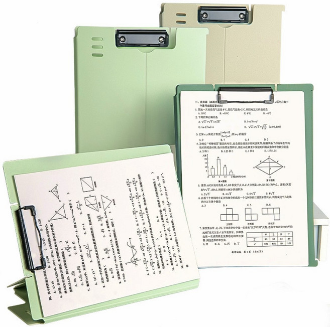 마켓톡톡 자립스탠딩 투웨이 a4클립보드, 1세트, 민트+스카이+연핑크