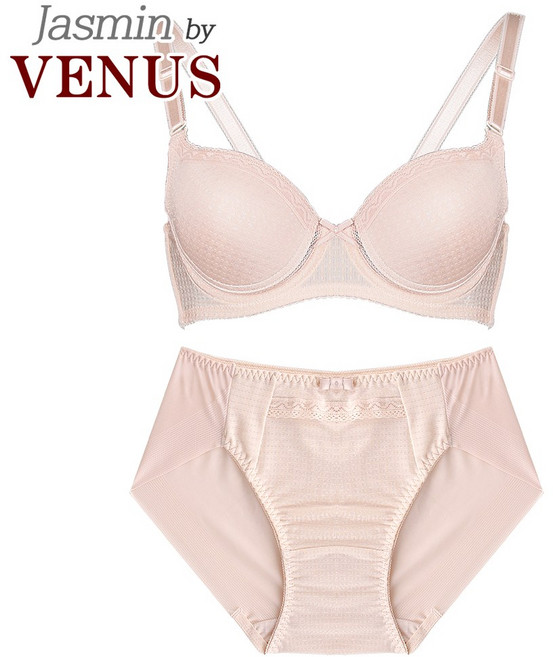 비너스자스민 여자언더웨어 와이어 몰드 인견브라세트 231326ABCS