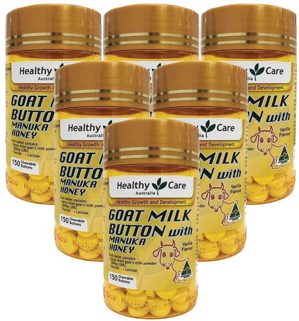 헬씨 케어 산양유 초콜렛맛 300 츄어블정 X 6개, 1세트, 300정