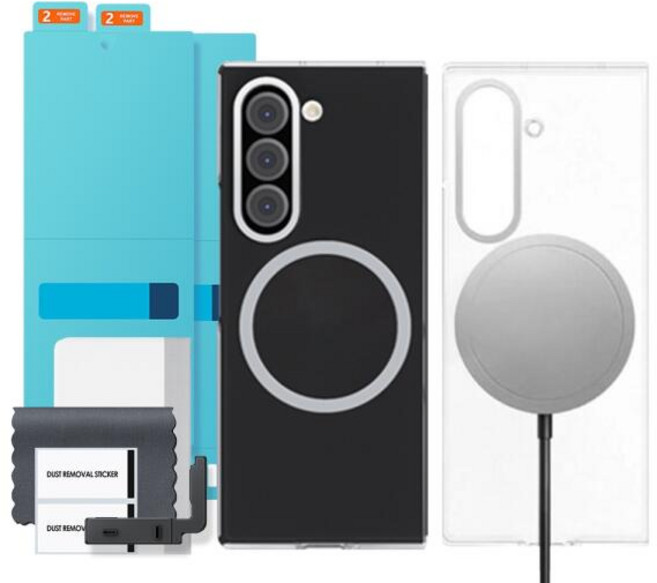 아트박스/삼성전자 삼성 정품 갤럭시 Z폴드7 클리어 마그넷 케이스