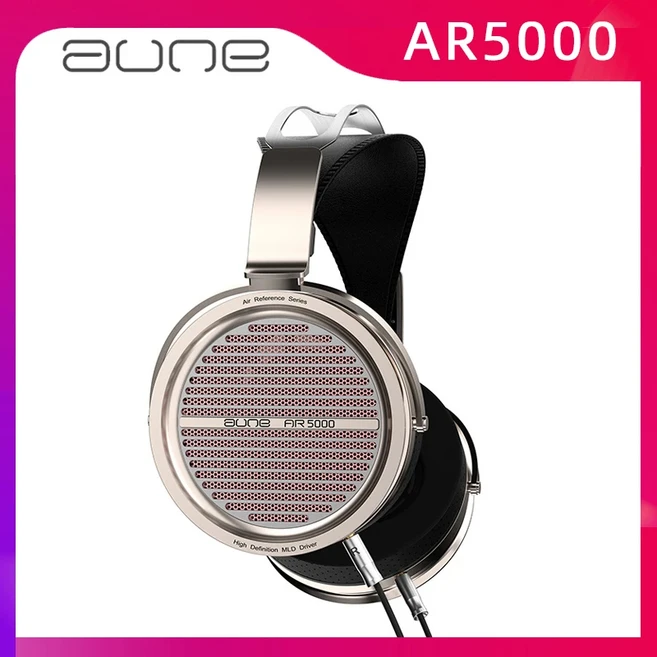 기존 Aune AR5000 MLD 드라이버가 포함된 풀 사이즈 오픈백 헤드폰 다이나믹 HiFi 고해상도 오디오 파일 플, 01 AR5000