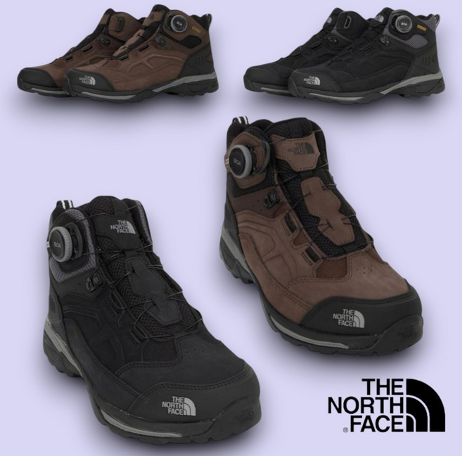 [국내매장정품] 노스페이스 고어텍스 등산화 발목 방수 발수 누벅 가죽 트레킹화