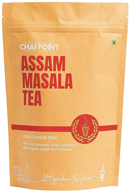 인도정품 차이포인트 아삼마살라차 200G | 100% 천연 향신료 | 싱글 오리진 티 | 프리미엄 마살라차 | 아삼 차 분말, 마살라 맛, 200g(1팩), 1개입, 1개