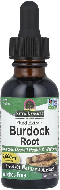 Nature's Answer 우엉 뿌리 액상 추출물 알코올 무함유 2000mg 30ml(1fl oz), NaturesAnswer우엉뿌리액상추출물알코올무함유20, 1개, 30ml - 쿠팡