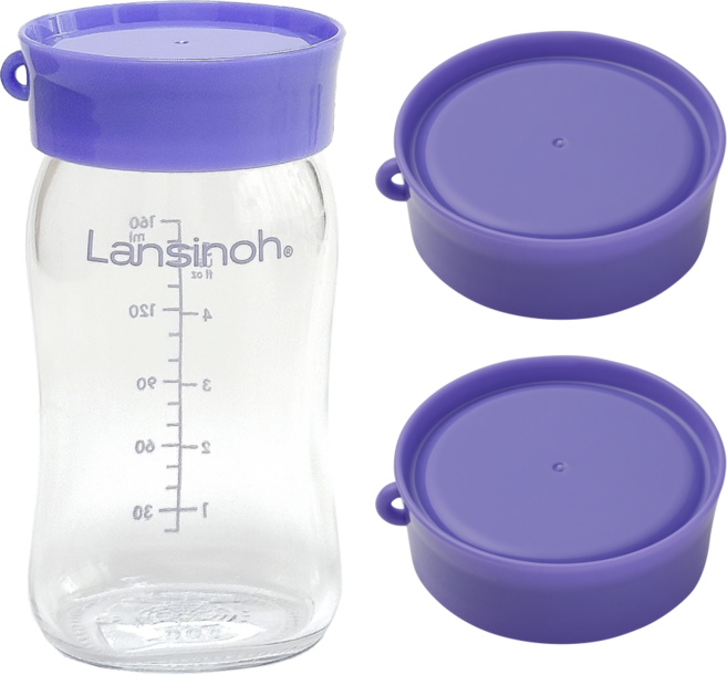 베베엘 란시노 호환 모유 보관 용기 젖병 캡 뚜껑, 1박스, 2개입