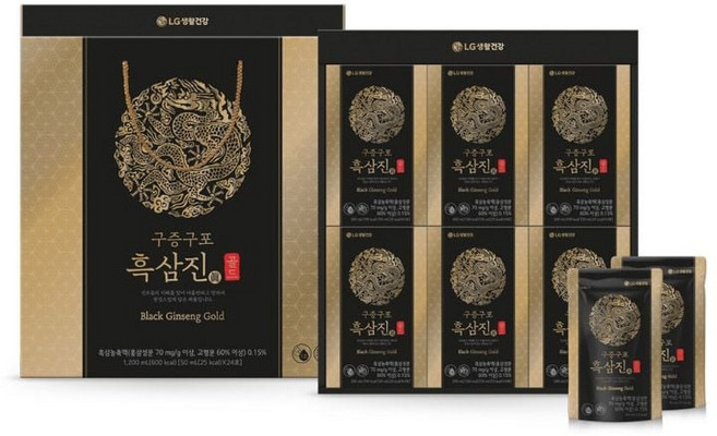 LG생활건강 리튠 구증구포 흑삼진 골드, 50ml