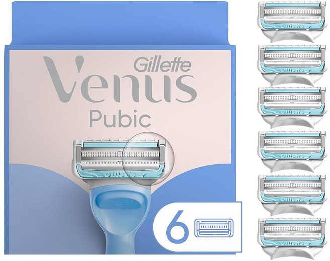 Gillette Venus Intimate Grooming 여성용 면도날 리필 비키니 트리머 포함 4개1팩 248239, Gillette Venus Intimate Groomi, 6개입, 1세트
